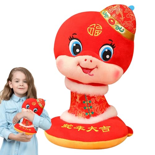 Snake Stuffed Animal for Good Luck, Chinese New Year Snake Plush Doll, Year of The Snake Souvenir for Home Décor, Bedroom Couch or Celebration Decoration with 22cm/8.66in von Pzuryhg