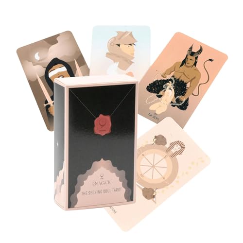 Tarotkarten Orakel, Unterhaltung Tarotkarten, Wahrsagung Tarot, Tarot-Partys Spiel, Wahrsagendes Tarotdeck, Interaktives Tarotspiel, 78 Karten Anfänger Set für Anfänger von Pzuryhg