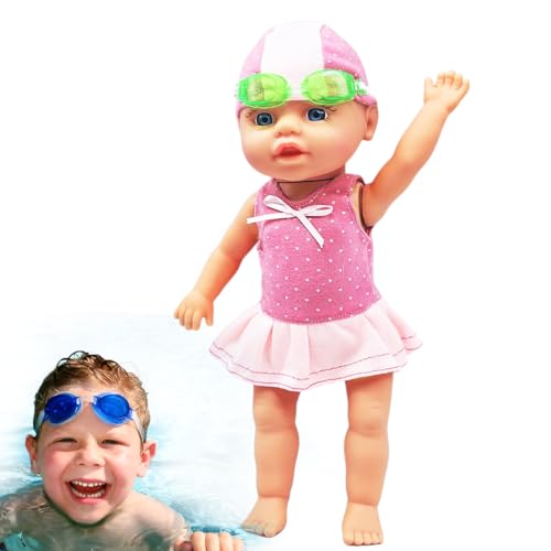 Wasserspiel Babypuppe | wasserdichte Badebabypuppe Mit Beweglichen Gelenken - Kleinkinder Reisespielzeug Familienzeit Sommer Sonniger Sand Badewanne Wasserspiel Babypuppe | wasserdichte Badebabypuppe Mit Beweglichen Gelenken - Kleinkinder Reisespielzeug Familienzeit Sommer Sonniger Sand Badewanne von Pzuryhg