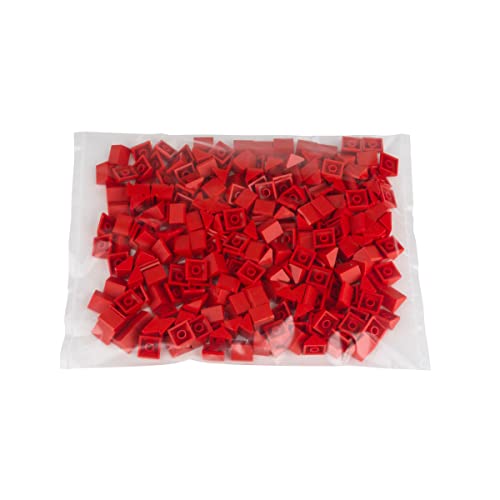 Q-Bricks Beutel 250 STK. End Dachsteine 2X2/ 45° Feuerrot 620 von Q-Bricks