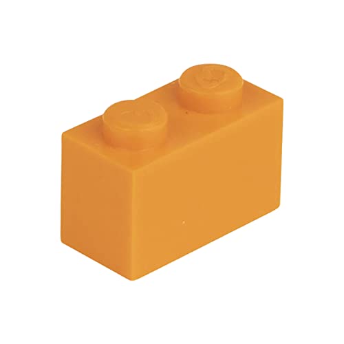 Q-Bricks Beutel 250Stck. Bausteine 1x2 Hellorange 150 von Q-Bricks