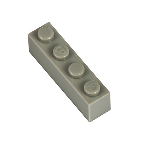 Q-Bricks Beutel 250Stck. Bausteine 1x4 Steingrau 280 von Q-Bricks