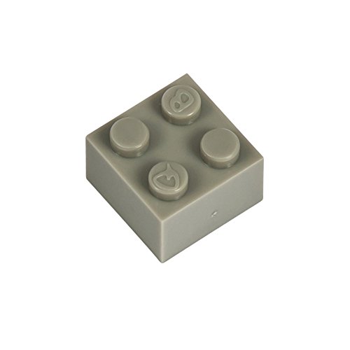 Q-Bricks Beutel 250Stck. Bausteine 2x2 Steingrau 280 von Q-Bricks