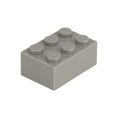 Q-BRICKS Beutel 250Stck. Bausteine 2x3 Steingrau 280 von Q-BRICKS