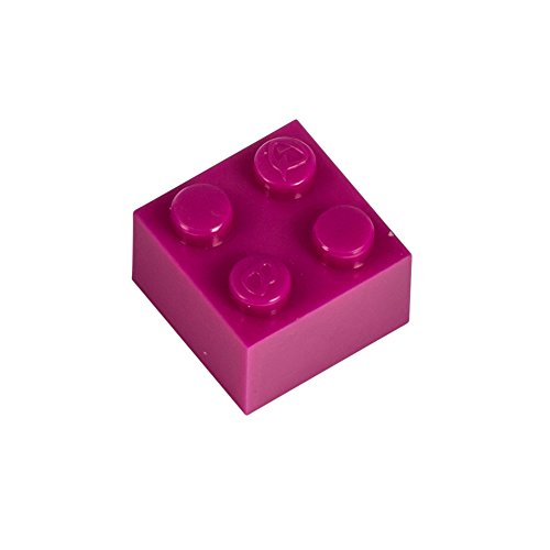 Q-BRICKS Beutel 500Stck. Bausteine 2x2 Verkehrspurpur 624 von Q-BRICKS