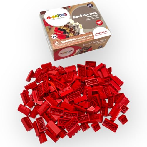 Q-Bricks Box mit Dachsteinmischung- Feuerrot 620/150 STK. von Q-Bricks