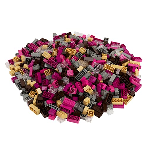 Q-Bricks Kreativ-Bauset mit klassischen Bausteinen | 1000-teiliges Set | 3 Formen 1x4, 2x2 und 2x4 | 6 Farben | 100% kompatibel | Hergestellt in der EU (Specialmischung) von Q-Bricks