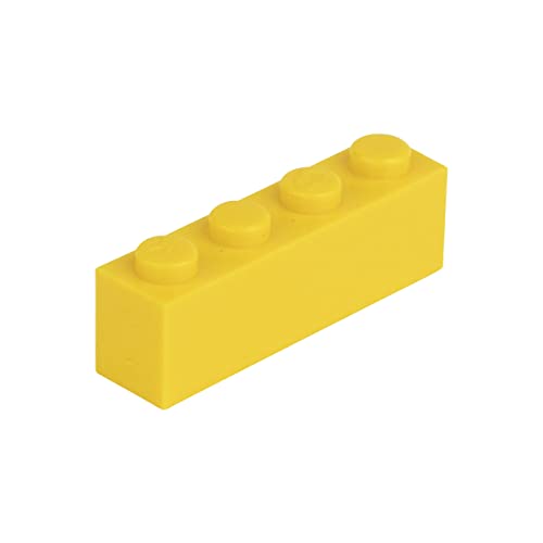 Q-Bricks Beutel 250Stck. Bausteine 1x4 Verkehrsgelb 513 von Q-Bricks