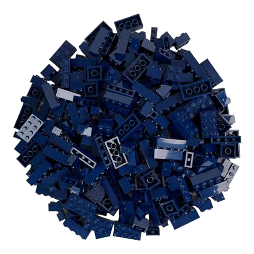 Q-Bricks Classic Bausteine-Box | 300 STK. Grundbausteine in 5 Formen | Farbe: Sapphire Blue | Verpackt in Einer wiederverwendbaren Box | 100% kompatibel | Hergestellt in der EU von Q-Bricks