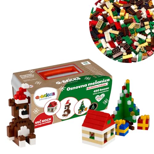 Q-Bricks Weihnachten Bausteine Set – 450 Teile Klemmbausteine mit Leuchtenden Steinen – Kompatibel mit Marken – Kreatives Geschenk für Kinder Q-Bricks Weihnachten Bausteine Set – 450 Teile Klemmbausteine mit Leuchtenden Steinen – Kompatibel mit Marken – Kreatives Geschenk für Kinder von Q-Bricks