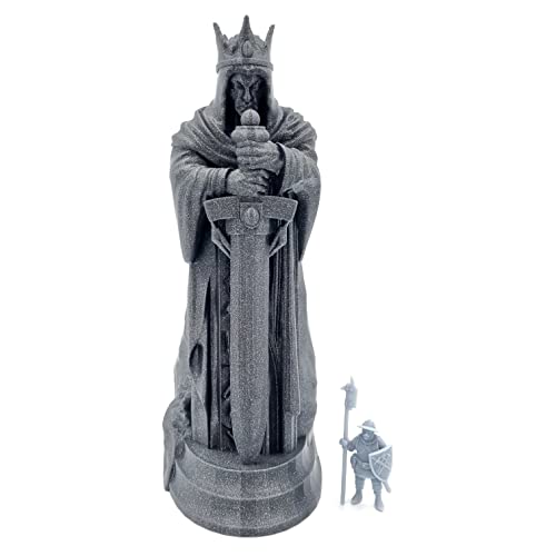 QP3D – Argonorth Statue – Fantasy Hobbit Monument Figur Gelände Landschaft für Tischplatte & RPG 28–32 mm Miniaturen Wargame Props DnD D&D, 3D gedruckt und lackierbar (x1) von Q P Quality Printing 3D