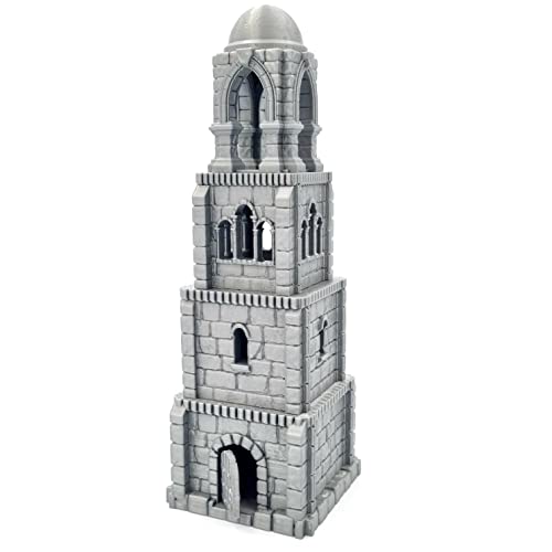 QP3D - Battle Tower Building, Terrain Scenery for Tabletop & RPG 28-32mm Miniatures Wargame Ruined Wall Props DND D&D, 3D Printed and Paintable von Q P Quality Printing 3D