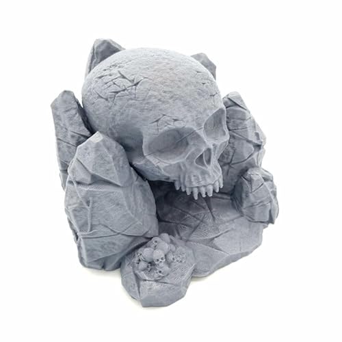 QP3D Fantasy Skull Rocks – Geländelandschaft für Tischplatte und RPG, 28–32 mm, Miniaturen, Kriegsspiele, Requisiten DND D&D, 3D-gedruckt und bemalbar von Q P Quality Printing 3D