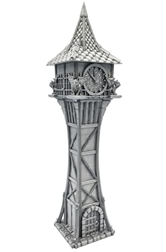 QP3D – Uhrenturm – mittelalterliches Fantasie-Kampfhaus, Gelände, Landschaft für Tischplatte und RPG, 28–32 mm, Miniaturen, Kriegsspiel-Requisiten, DnD D&D, 3D-gedruckt und lackierbar von Q P Quality Printing 3D