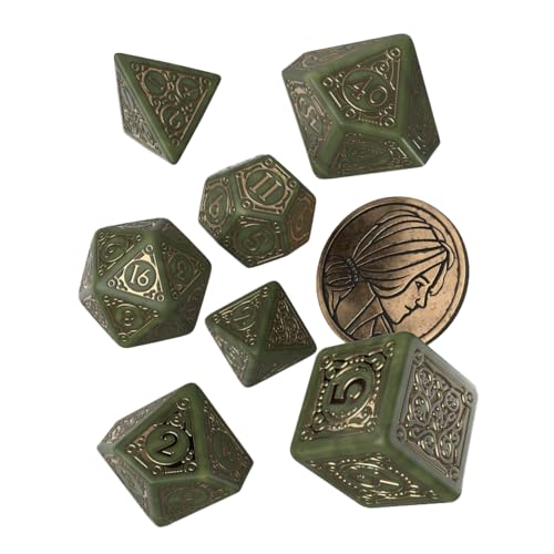 Q-Workshop QWOWTR4M - The Witcher Dice Set: Triss - The Fourteenth of the Hill (7), grün von Q Workshop