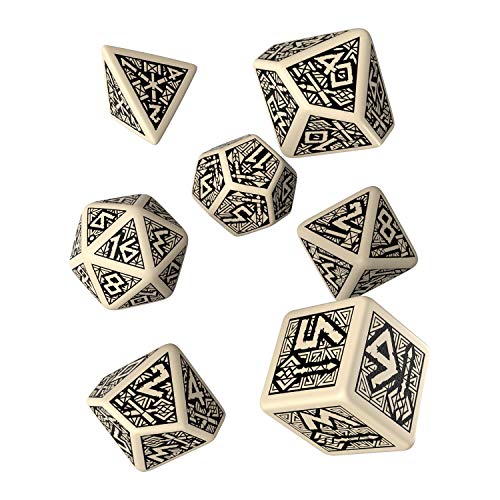 Beige-Schwarz Dwarven Würfel Set von Q Workshop