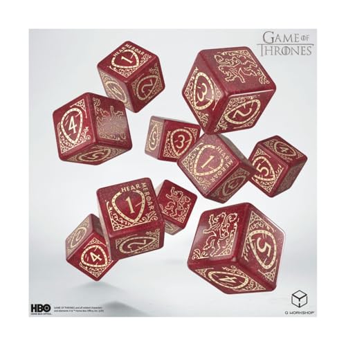 Game of Thrones. Lannister 10xD6 Dice Set. Game of Thrones. Lannister 10xD6 Dice Set. von Q Workshop