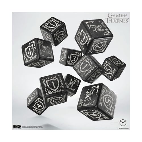 Game of Thrones. Night's Watch 10xD6 Dice Set. Game of Thrones. Night's Watch 10xD6 Dice Set. von Q Workshop