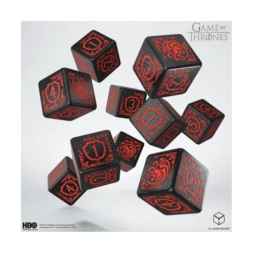 Game of Thrones. Targaryen 10xD6 Dice Set. Game of Thrones. Targaryen 10xD6 Dice Set. von Q Workshop
