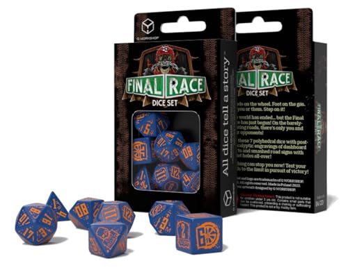 Q-Workshop 85243 Final Race Dice Set: Road Fever (7) Cardgame, one Size von Q Workshop