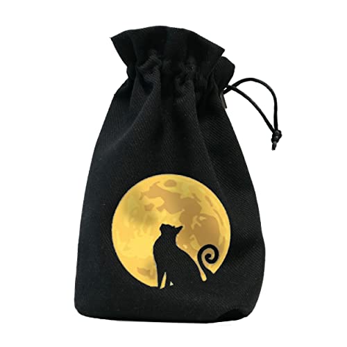 Q-Workshop 96285 Cats Dice Bag: The Mooncat Cardgame, Tierdruck, Weiss von Q Workshop