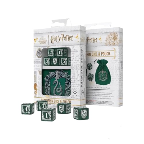 Q-Workshop Harry Potter - Slytherin Dice & Pouch von Q Workshop