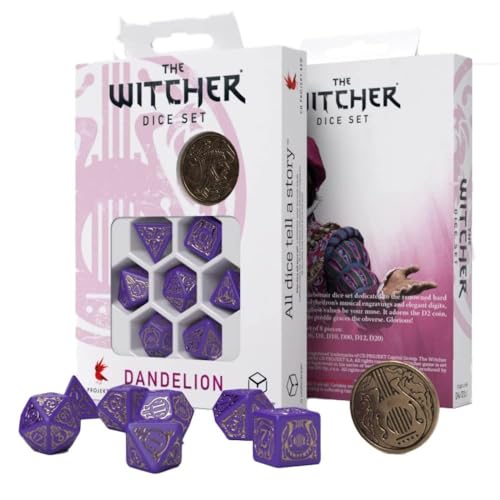 Q-Workshop WDA3Q - The Witcher Dice Set: Dandelion – Viscount de Lettenhove (7), 2.29 x 10.16 x 14.73 cm von Q Workshop