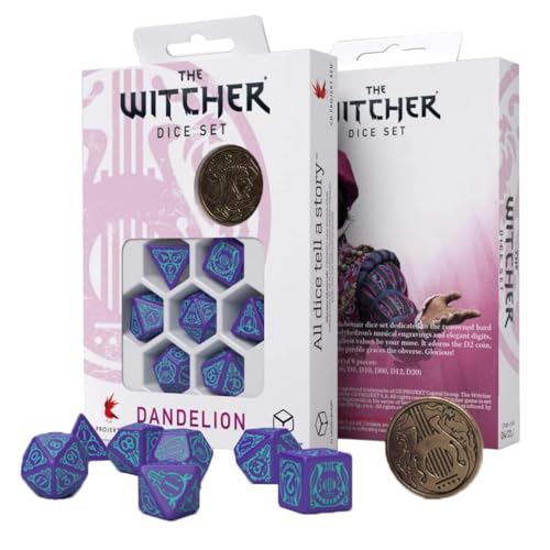 Q-Workshop QWOWDA3S The Witcher Dice Set: Dandelion – Half a Century of Poetry (7) von Q Workshop