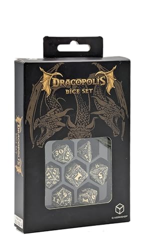 Q-Workshop QWOSDCP1 Dracopolis Dice Set – The Scandinavian Blackfang von Q Workshop