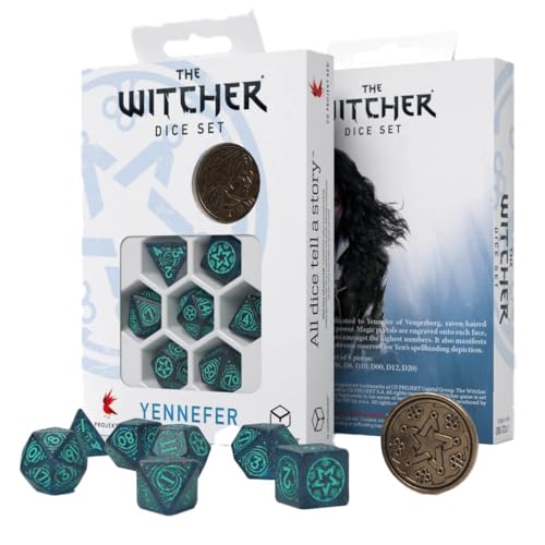 Q-Workshop QWOWYE3W The Witcher Dice Set: Yennefer – Sorceress Supreme (7) von Q Workshop