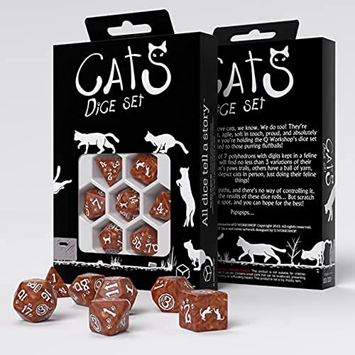 Q-Workshop Cats Dice Set: Muffin von Q Workshop