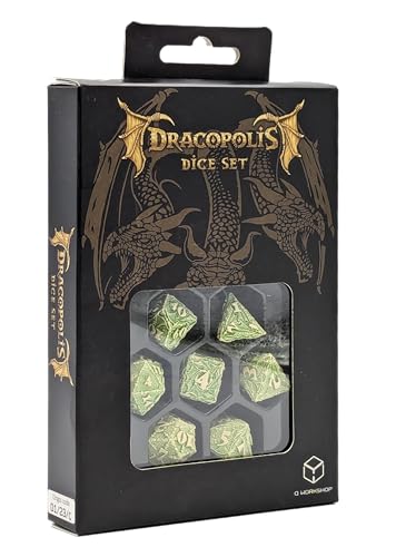 Q-Workshop Dracopolis Dice Set – The Andean Longneck von Q Workshop