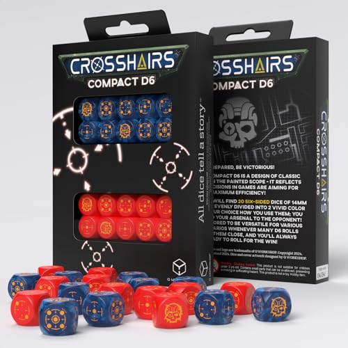 Q-Workshop Crosshairs Compact D6: Cobalt & Red von Q Workshop