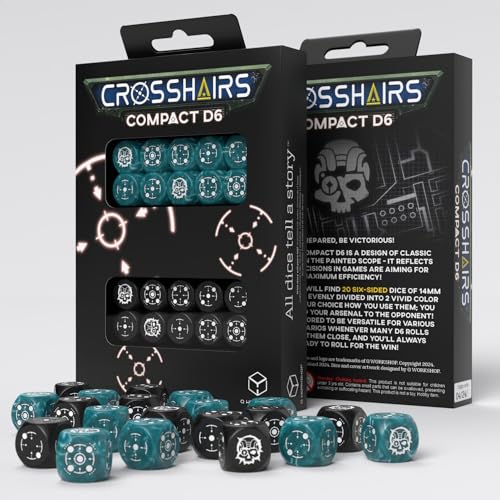 Q-Workshop Crosshairs Compact D6: Stormy & Black von Q Workshop