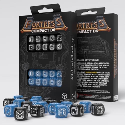 Q-Workshop QWOSTCB2 Fortress Compact D6: Black & Blue von Q Workshop