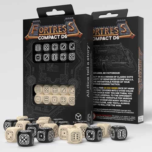 Q-Workshop QWOSTCB3 Fortress Compact D6: Black & Beige, 14mm von Q Workshop