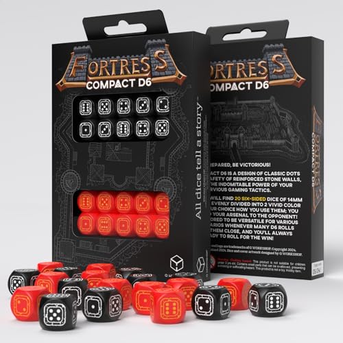 Q-Workshop Fortress Compact D6: Black & Red von Q Workshop