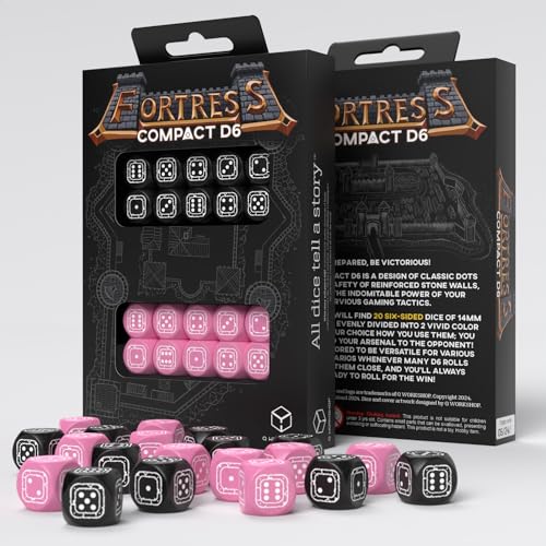 Q-Workshop Fortress Compact D6: Black & Pink von Q Workshop