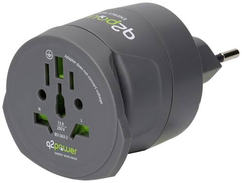 Q2 Power q2-1.300100-TH Reiseadapter von Q2 Power