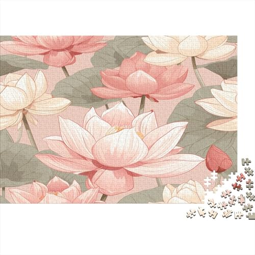 Lotus Puzzle 1000 Teile Erwachsene, Puzzlespiel Jigsaw Puzzles Erwachsenen Puzzlespiel Puzzel 1000pcs (75x50cm) von QADDKRTEV