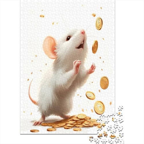 Ratte Puzzle 1000 Teile Für Erwachsene Und Kinder Ab 14 Jahren Für Stressabbauer Puzzel 1000pcs (75x50cm) von QADDKRTEV