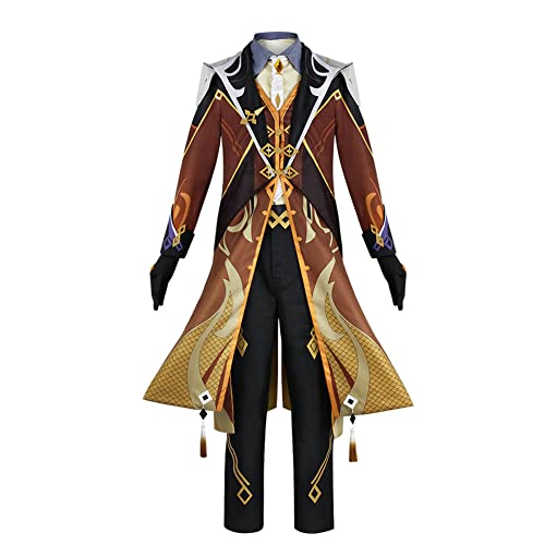 Xinchangda ZhongLi Cosplay Kostüm für Männer Schulaufführung Thema Party Outfit Full Set, Game Cosplay Anzug für Halloween Karneval Party von QAHEART