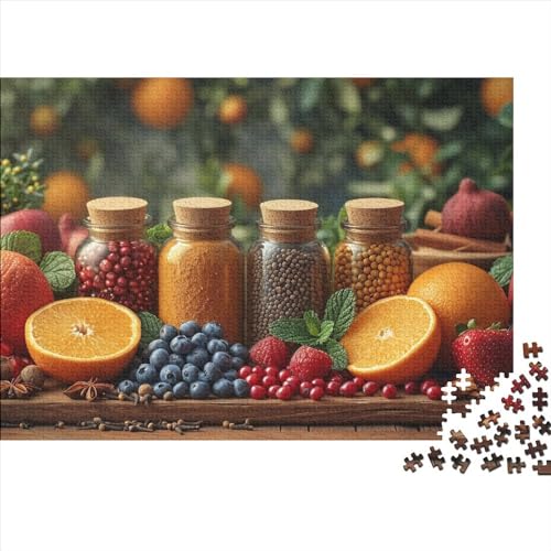 Aromastoffe Puzzle 1000 Teile Legespiel Schwierigkeitsgrad Logikspiel Bunte Gewürze Kinder Puzzle Entspannung Durch Puzzeln Zeitvertreib Für Alle Altersgruppen 1000pcs (75x50cm) von QAHSWIALN