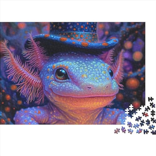 Chamäleon Puzzle 1000 Teile Legespiel Schwierigkeitsgrad Familienspaß Magische Reptilien Geistige Herausforderung Entspannung Durch Puzzeln Zeitvertreib Für Alle Altersgruppen 1000pcs (75x50cm) von QAHSWIALN