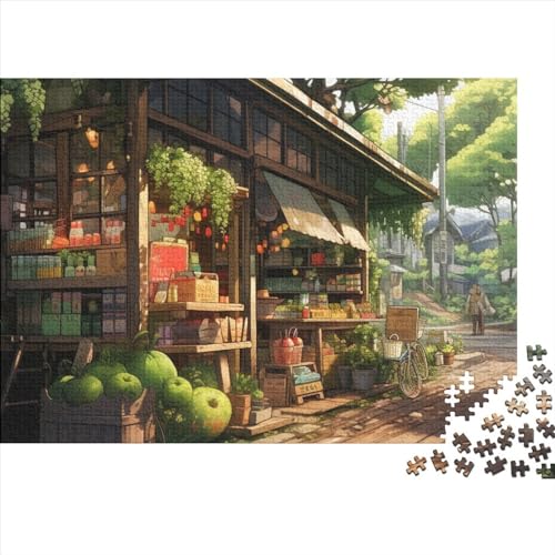 Convenience Store Puzzle 1000 Teile Legespiel Schwierigkeitsgrad Logikspiel Kleinstsupermärkte Kinder Puzzle Entspannung Durch Puzzeln Grips-Spiel 1000pcs (75x50cm) von QAHSWIALN