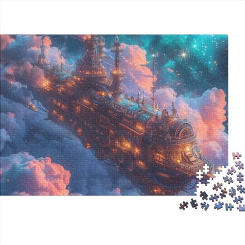 Der Zug Puzzle 1000 Teile Puzzle-Herausforderung Geduldsspiel Familienspaß Traumzug Kinder Puzzle Entspannung Durch Puzzeln Zeitvertreib Für Alle Altersgruppen 1000pcs (75x50cm) von QAHSWIALN