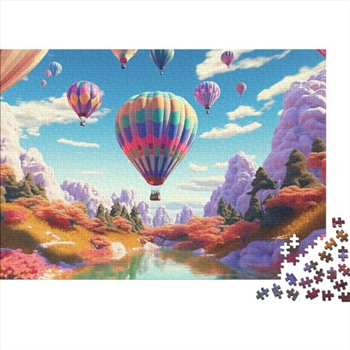 Heißluftballon Puzzle 1000 Teile Puzzle-Herausforderung Geduldsspiel Familienspaß Bunte Heißluftballons Kinder Puzzle Entspannung Durch Puzzeln Grips-Spiel 1000pcs (75x50cm) von QAHSWIALN