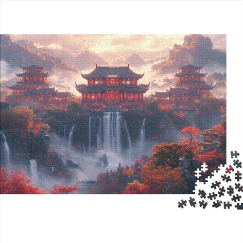 Puzzle 1000 Teile Legespiel Schwierigkeitsgrad Familienspaß Berühmte Sehenswürdigkeiten Kinder Puzzle Entspannung Durch Puzzeln Grips-Spiel 1000pcs (75x50cm) von QAHSWIALN