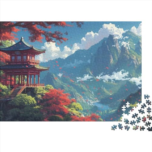 Puzzle 1000 Teile Puzzle-Herausforderung Geduldsspiel Familienspaß Berühmte Sehenswürdigkeiten Kinder Puzzle Herausfordernde Unterhaltung Zeitvertreib Für Alle Altersgruppen 1000pcs (75x50cm) von QAHSWIALN