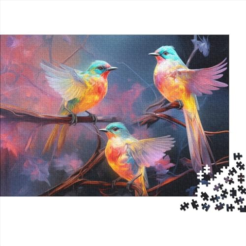 Rotkehlchen Puzzle 1000 Teile Legespiel Schwierigkeitsgrad Logikspiel Schöner Mockingbird Geistige Herausforderung Entspannung Durch Puzzeln Zeitvertreib Für Alle Altersgruppen 1000pcs (75x50cm) von QAHSWIALN